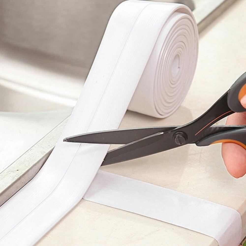 Self Adhesive Caulking Tape White 20 ft